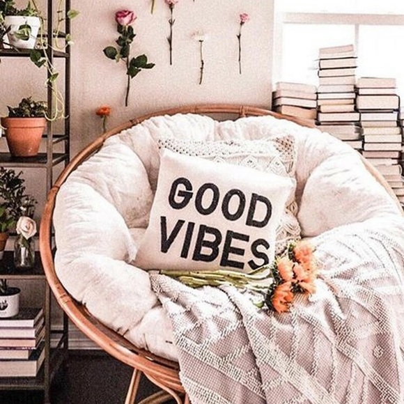 🆕 “Good Vibes” Decorative Throw Pillow Cover - Picture 3 of 6